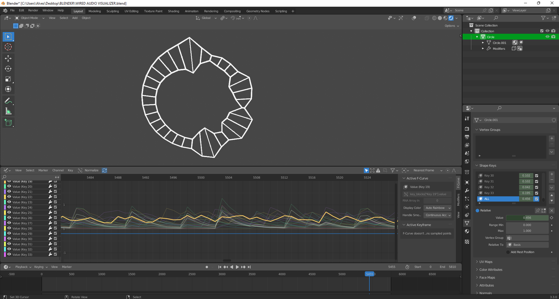 Wire Circle Audio Visualizer preview image 2